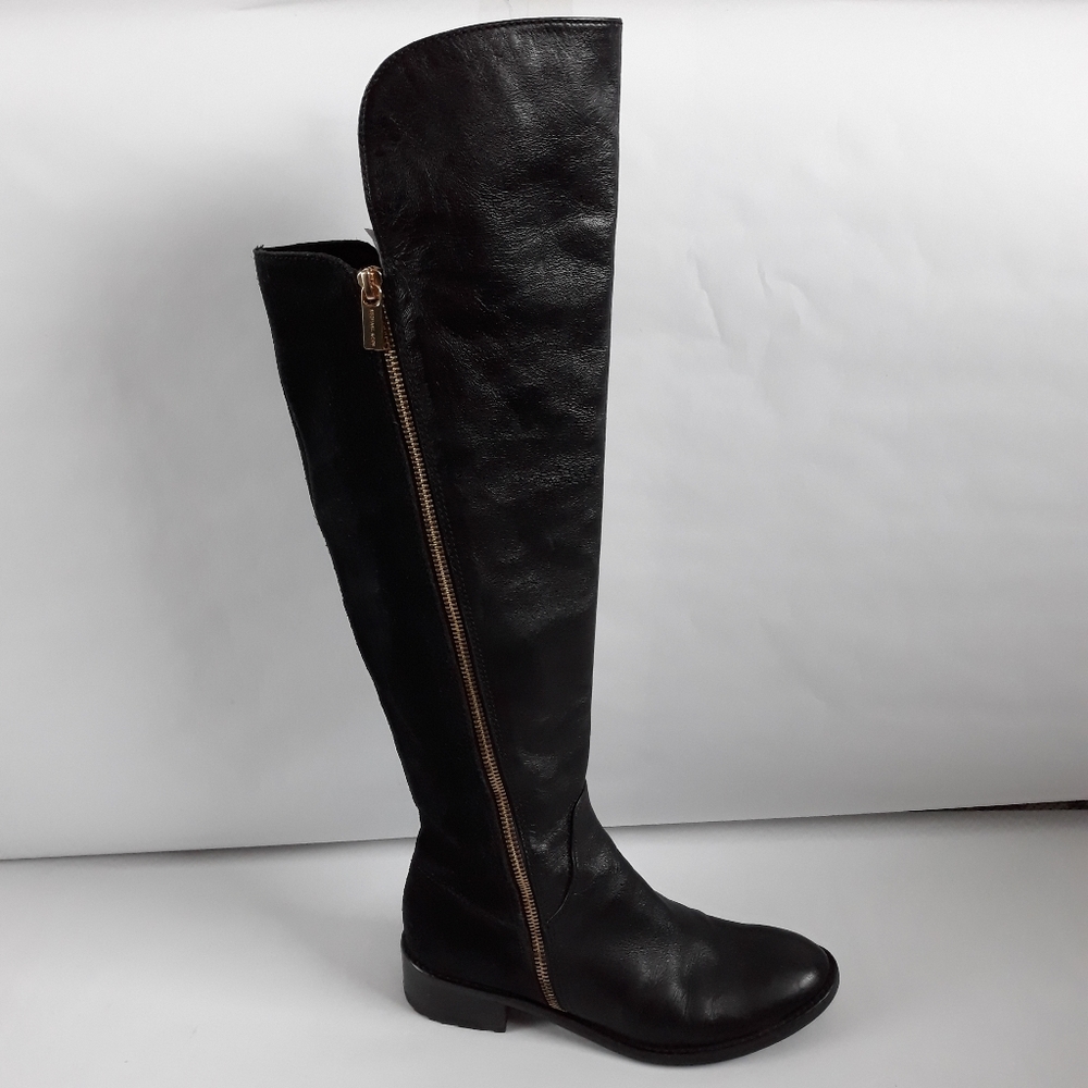 Michael Kors Leather Over The Knee Boots